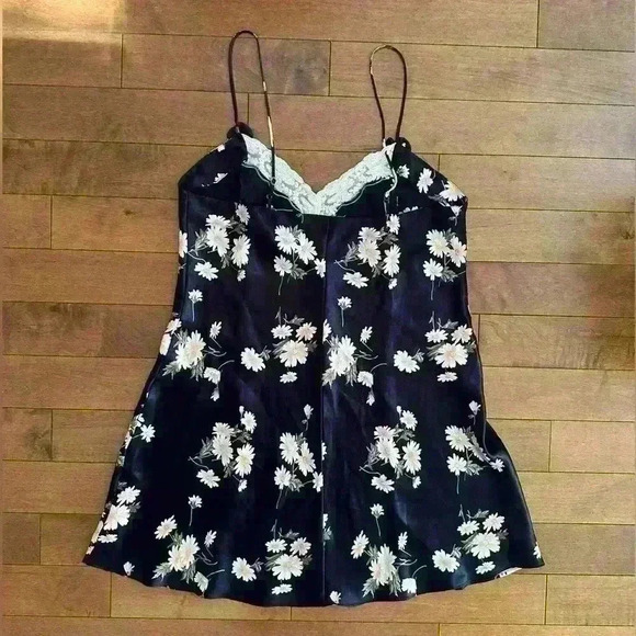 VINTAGE  | Cerie floral slip dress intimates nightgown size large - Picture 3 of 5